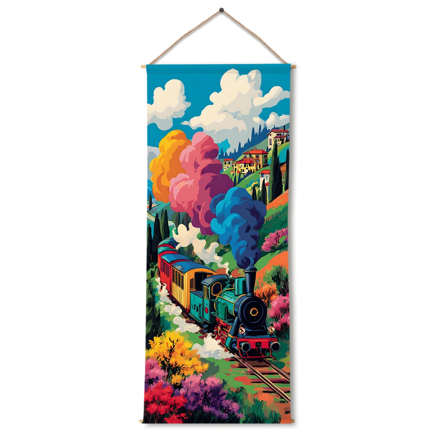 PAPER PLANE DESIGN Kids Wall Hanging Tapestry, Thick fabric, Ready to Hang Wall Décor, Perfect for Kids Room, Size 24 In x 60 In. (DS02) (C)