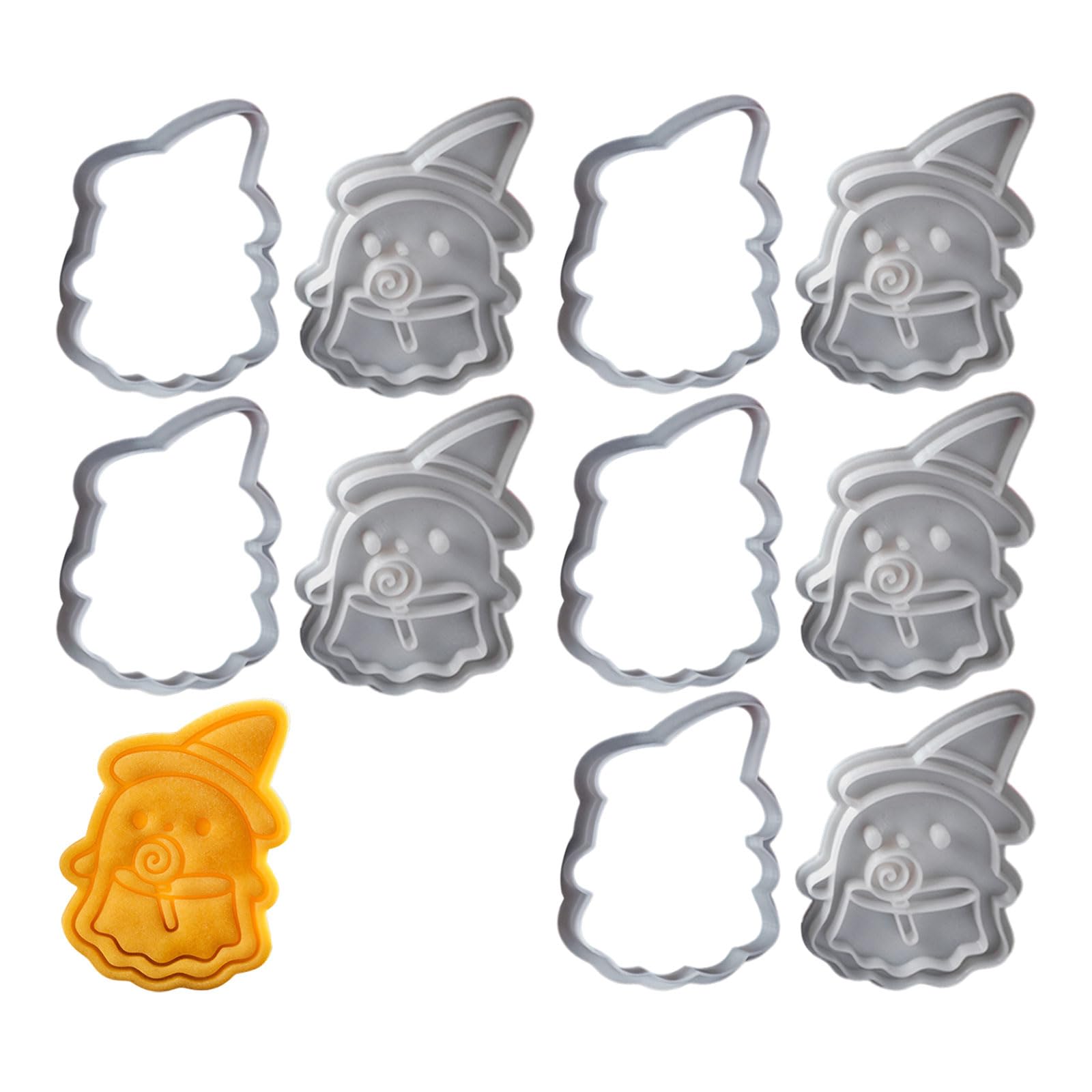 Carotoe D 5 Set Small Cookie Molds Creative Biscuit Cutter Halloween Cookie Molds Bakings Tool Suitable For Familys Gatherings Baking Set