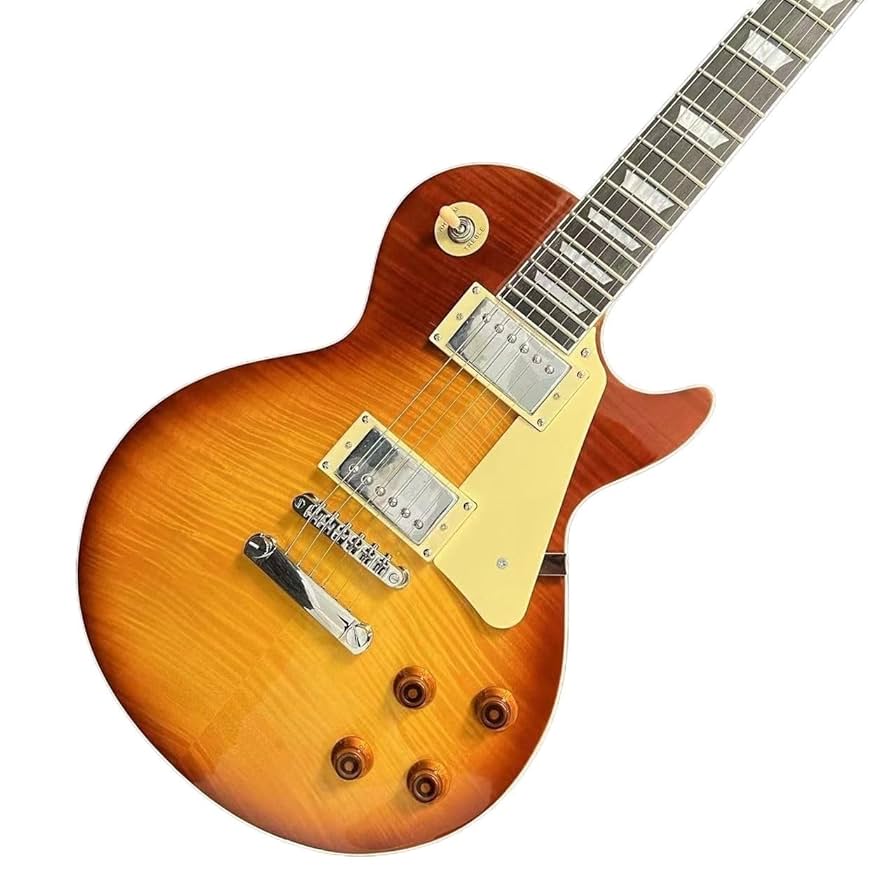 レリックエレキギター トラ目メイプルネック マホガニーボディラッカー