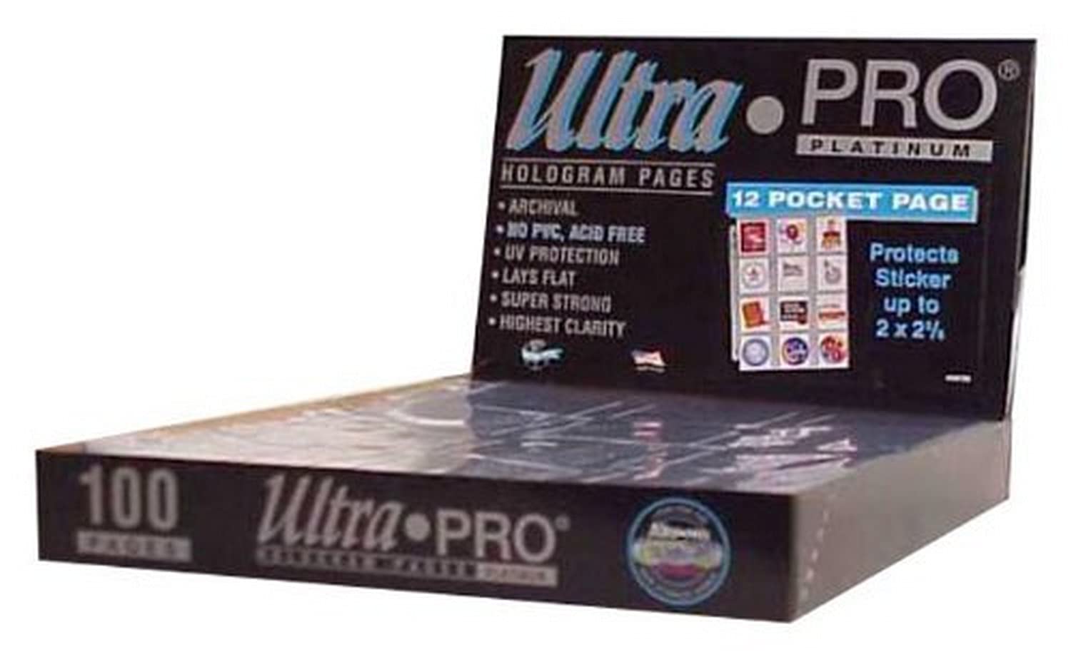 Ultra Pro 1-Pocket Platinum Page with 8" X 10" Pocket 100 ct.