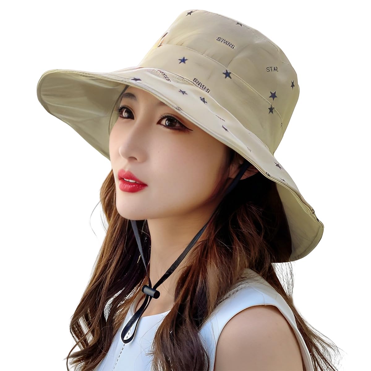 PALAY® Bucket Hat for Women, Breathable Wide Brim Sun Hats for Womens, Reversible Cotton Prints Hat for Daily Activities, ...