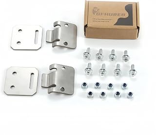 2 Pair Golf Cart Seat Hinge Set for Club Cars DS Electric/Gas (1979-up) - Replaces OEM 1011652 1012412