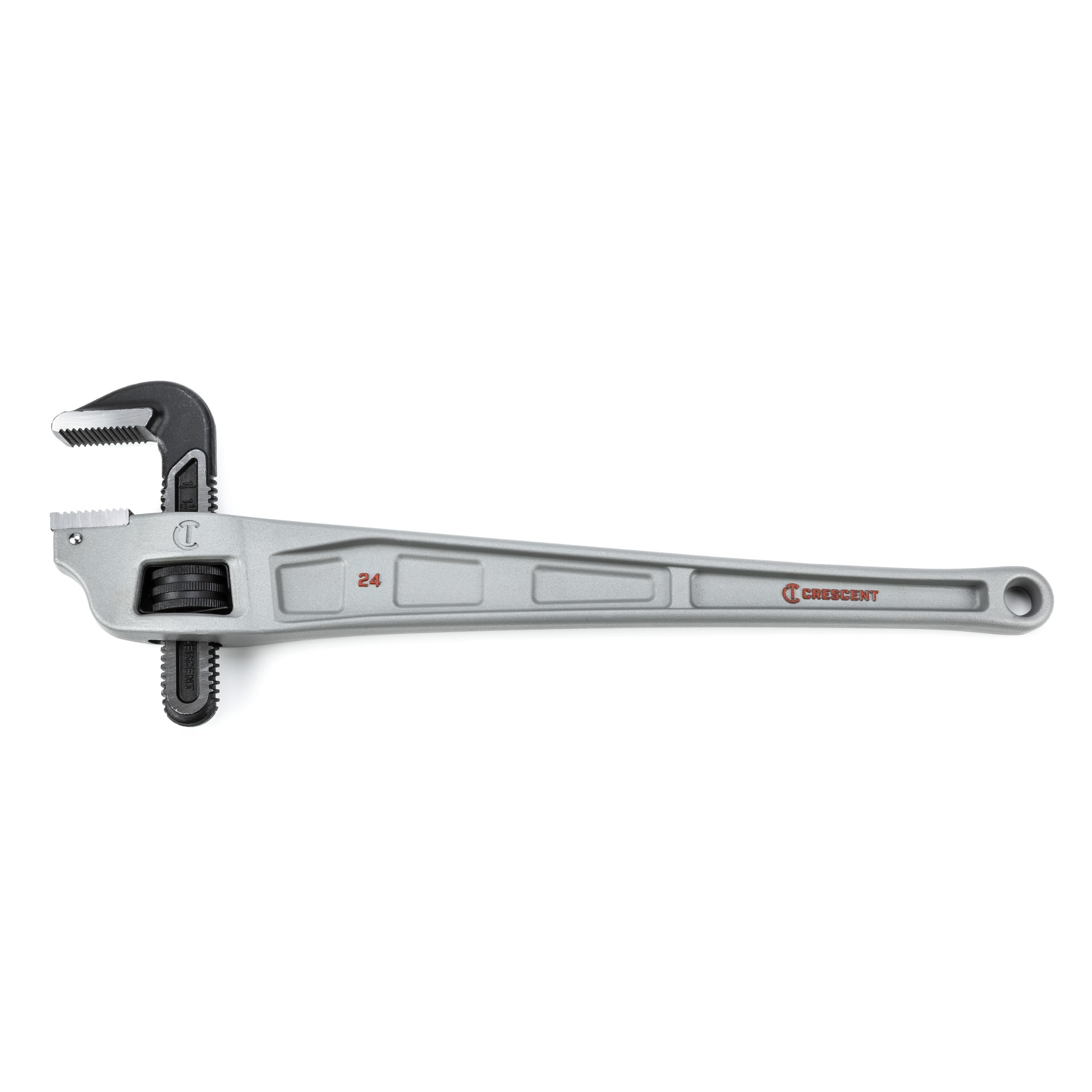 CRESCENT Llave de tubo con mango compensado de aluminio, herramienta de fontanería resistente para áreas estrechas, herramienta manual ajustable para reparación del hogar, 24 pulgadas, CAPW24F