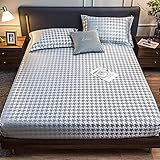 Material: Polyesterfaser, weich, hautfreundlich und bequem, kühl, aber nicht eisig, 25 cm tief, für Matratzen von 5-25 cm geeignet, das Paket enthält ein Spannbettlaken, Kissen und kein Zubehör.