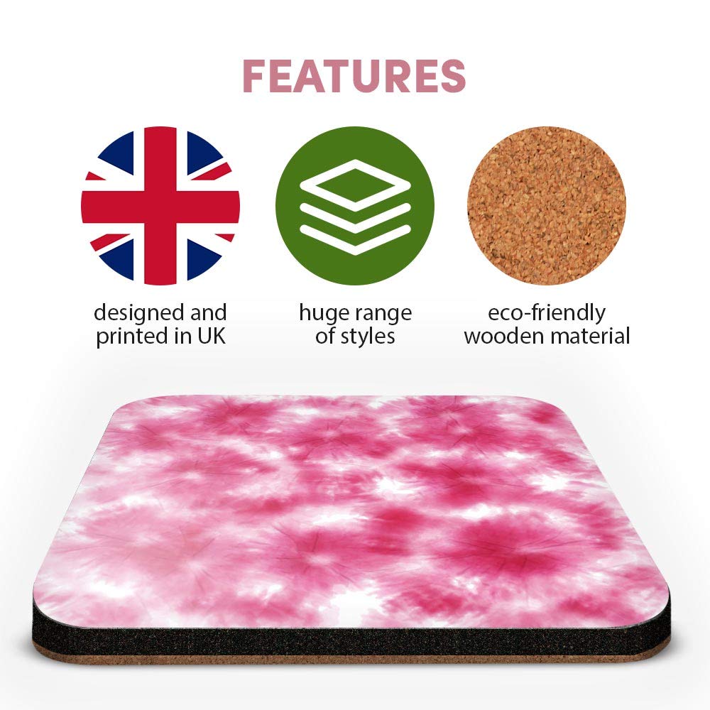 Dessous De Verre Carré Avec Inscription « Best Mum » - Motif Floral