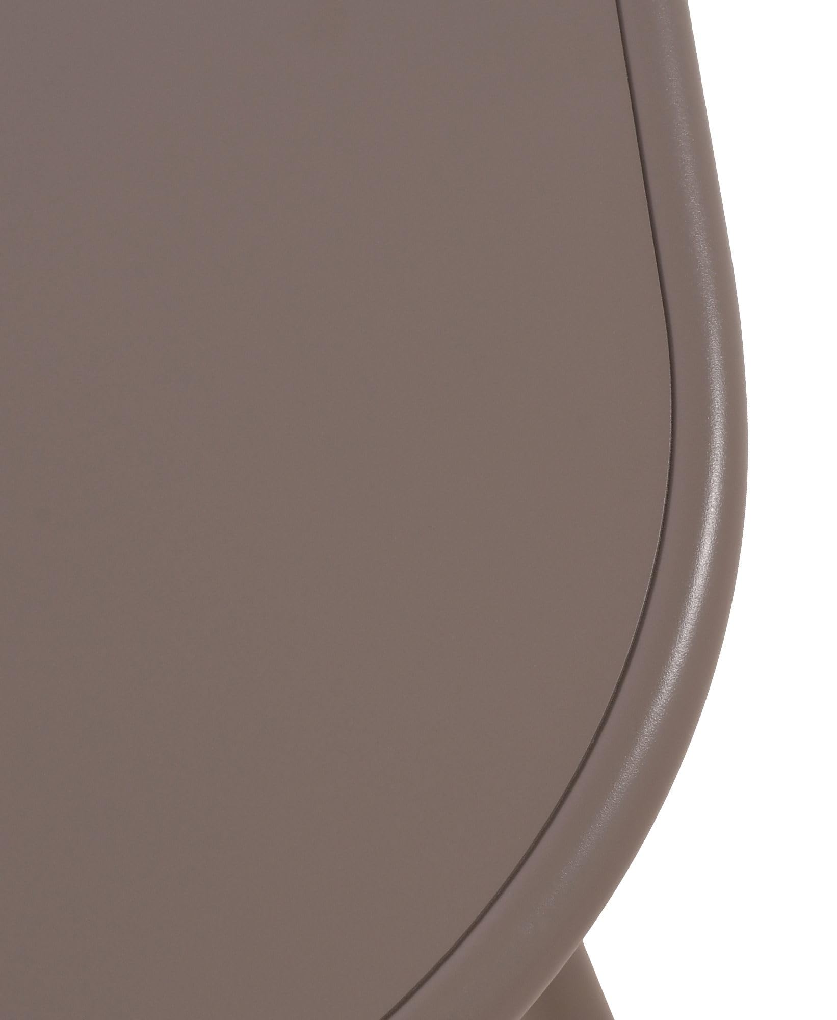 CLP Couchtisch Velva I Ovaler Loungetisch für draußen und drinnen I Gartentisch wetterfest und UV-beständig I Outdoor Beistelltisch, Farbe:Taupe