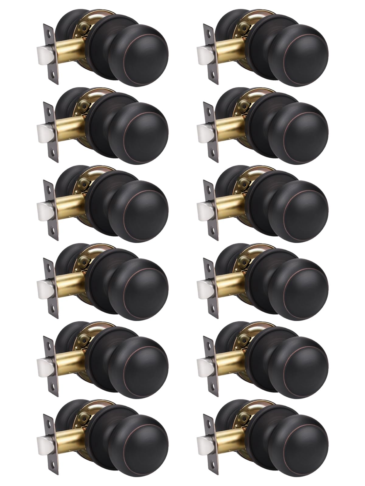 Matte Black Door Knobs - Stylish Passage Handles -20