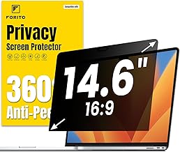F FORITO 14 Inch 16:9 Laptop Privacy Screen Protector, An...