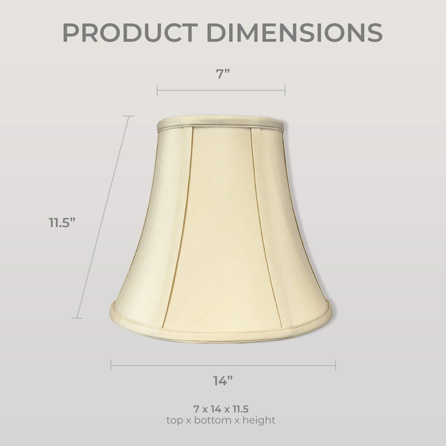 Prоduсt Dеаl Royal Designs, Inc. True Bell Lamp Shade, Beige - 7 x 14 x 11.5