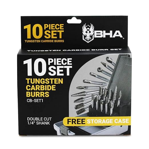 Set de 10 fresas de carburo de tungsteno para metal miniatura 8