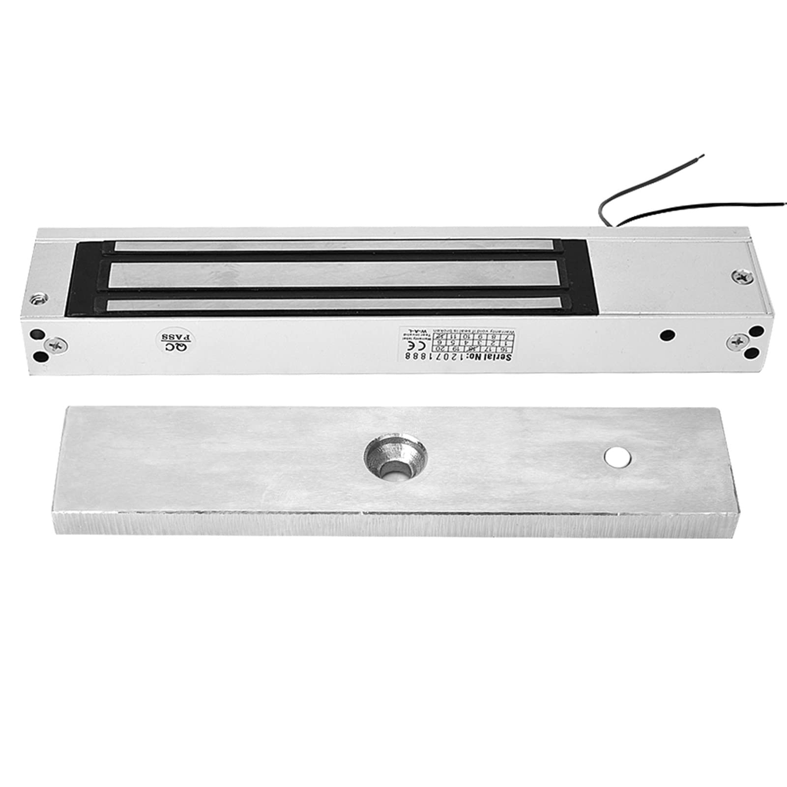 Verrou électrique 280 kg de force de maintien | Étanche et anti-ternissement – Résistant à une utilisation en extérieur | Contrôle d'accès DC 12 V pour portes en bois/métal/verre