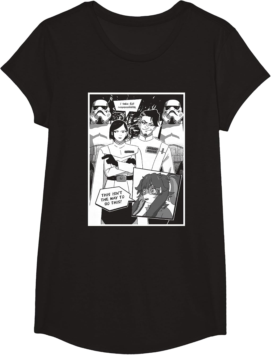 Star Wars Visions Lop & Ocho Group Shot Comic T-Shirt
