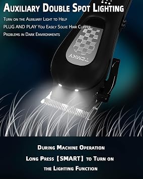 TCMKY Hair Clippers for Men Cordless&Corded Barber Clippers for Hair Cutting & Grooming Professional Hair Trimmer for Men Rechargeable Hair Trimmer Kit for Household(Black)