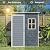Gizoon 5x3 FT Outdoor Storage Shed with Lockable Door, Resin Weatherproof Plastic Garden Shed with Floor & Ventilation, Backyard Shed for Patio, Lawn Tools, Bike, and Toys