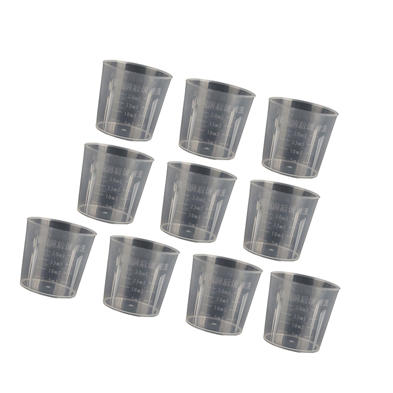 Montesy Pack of 5 Liquid Measuring Cup Clear Kitchen Cup Clear Laboratory Measuring Cylinder for Kitchen Cooking Measuring Tool