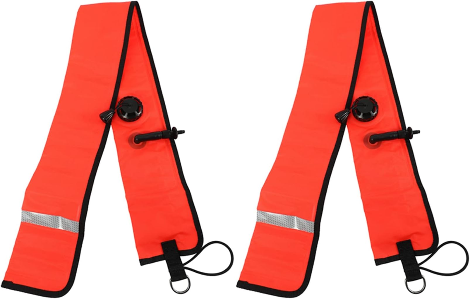 Fivetwofive2X 1M Scuba Diving Inflatable SMB Surface Signal Marker Buoy Visibility Float Signal Tube Sausage,Red