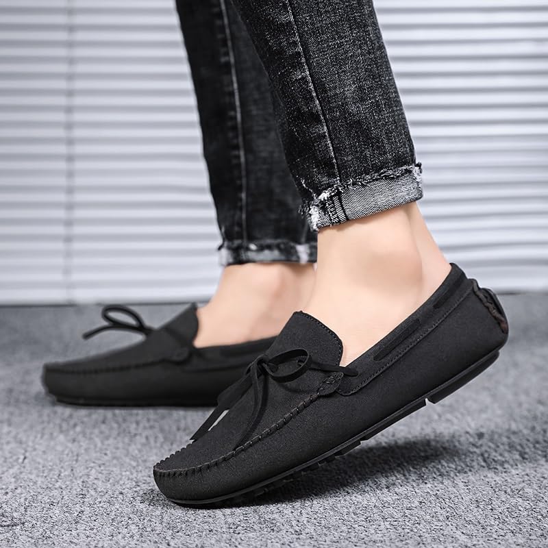 Loafers for Men Round Toe PU Leather Driving Loafers Comfortable Anti-Slip Slip Resistant Casual Fashion Slip-ons4