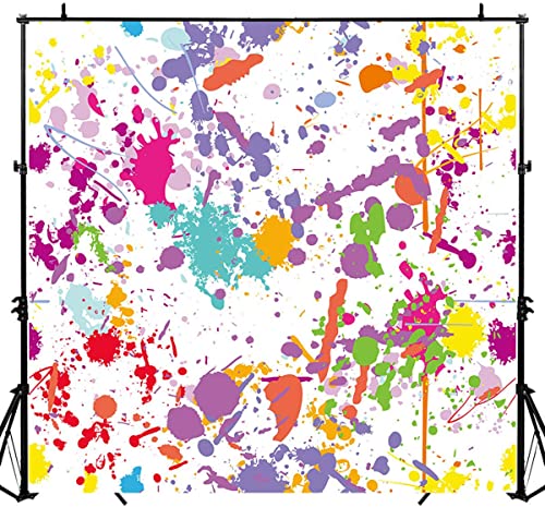 Fondo fotográfico graffiti abstracto 8x8ft colorido miniatura 1