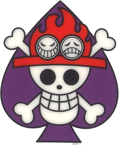 Amazon Co Jp Opt 30 エース海賊旗 ワンピース One Piece 転写ステッカー ワンピース 文房具 オフィス用品