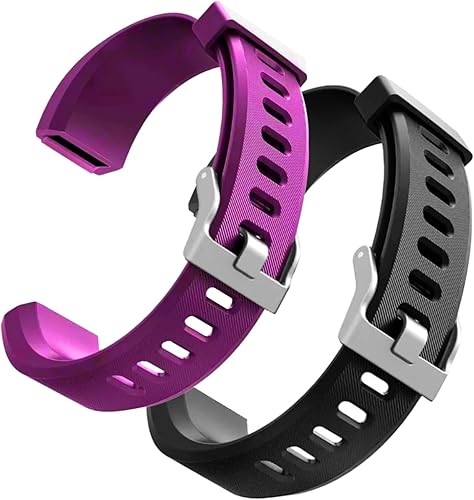 Miniatura 15 de Bandas de reloj de repuesto hoeslaw para ID115plus HR, conjunto de bandas de muñeca para monitor de actividad Very Fit Pro, correas de reloj