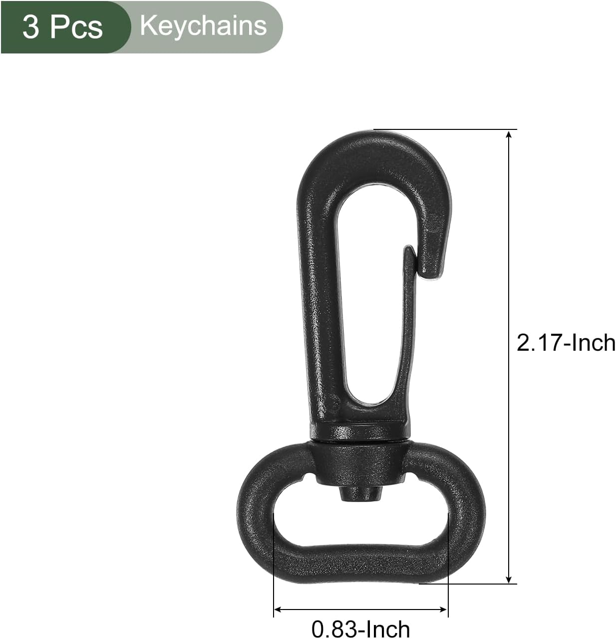 YOKIVE Plastic Swivel Snap Hooks, Travel Rotary Lobster Clasp Buckles Sport Backpacks Luggage