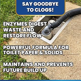 ADIOS! RV Black Tank Cleaner - Unclogs Plugs, Stops Odors, Cleans and Maintains Holding Tanks for Campers, Trailers and Boats (32 oz)