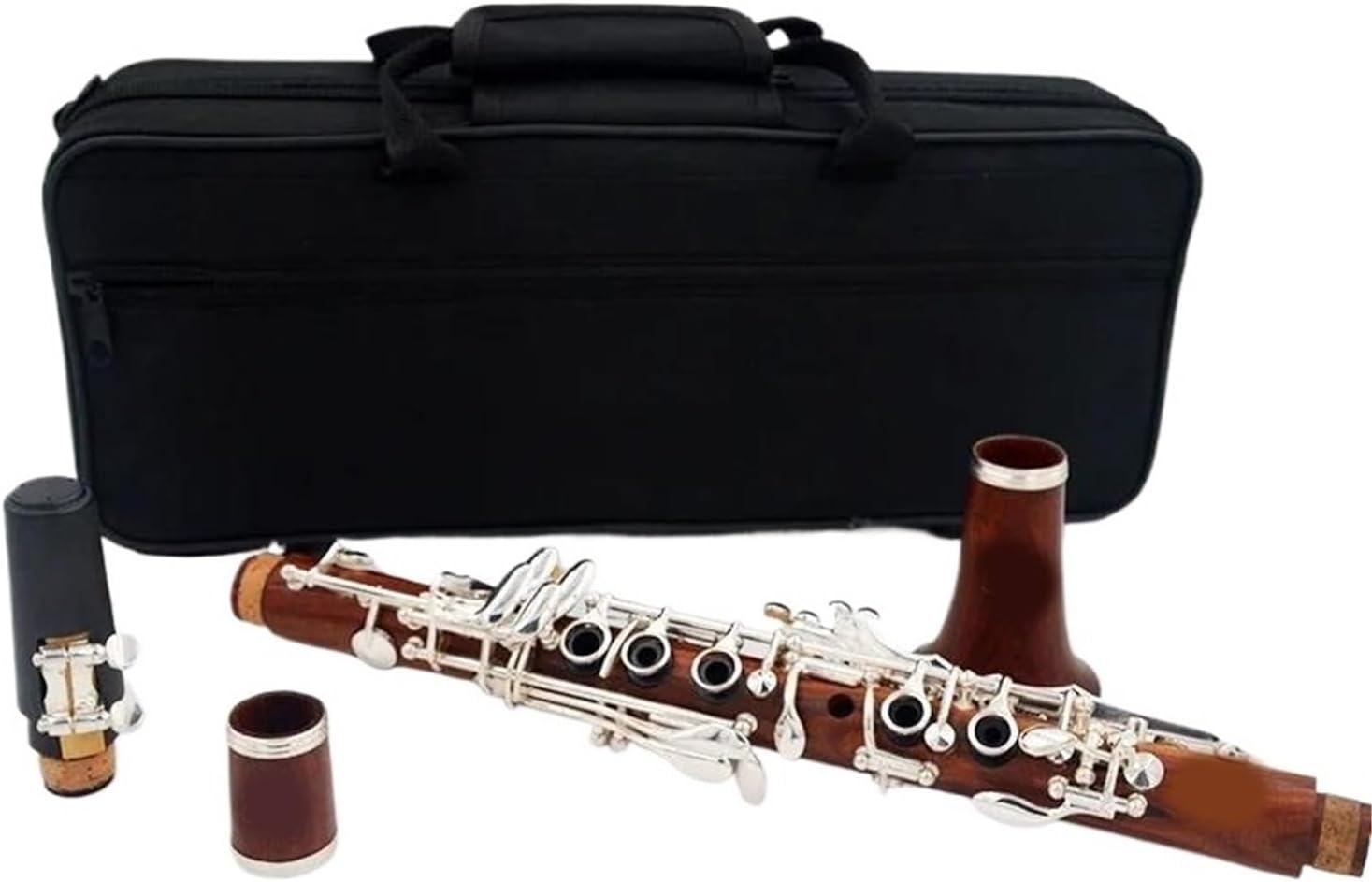 Wooden Eb Clarinet Silver plated 17 Keys Clarinet