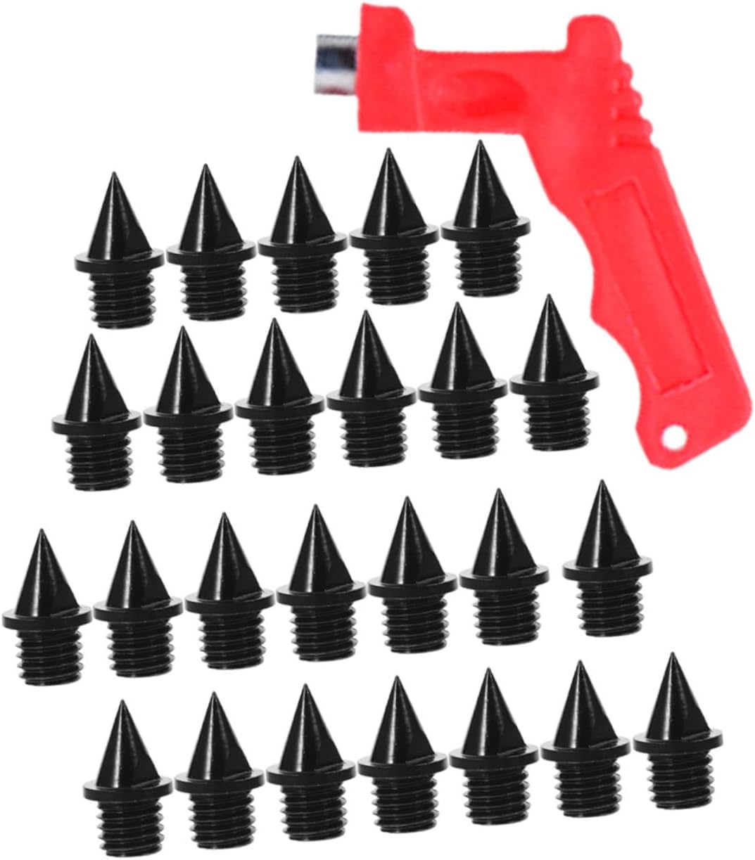 GANAZONO 250pcs Pyramid Track Spikes for Boys and Girls Running Shoes Lightweight Steel Spikes for Sprinting Jump and Track Competitions Excellent Grip and Stability