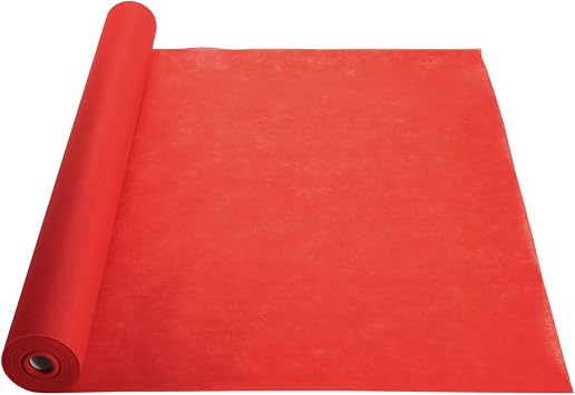 Juvale Red Carpet Runner for Party - Ceremony Entrance Decor with Red Party Carpet - Versatile Aisle Covering As Wedding Runner - Event Accent for Outdoor Decoration - 3' x 100', Polyester Low Pile