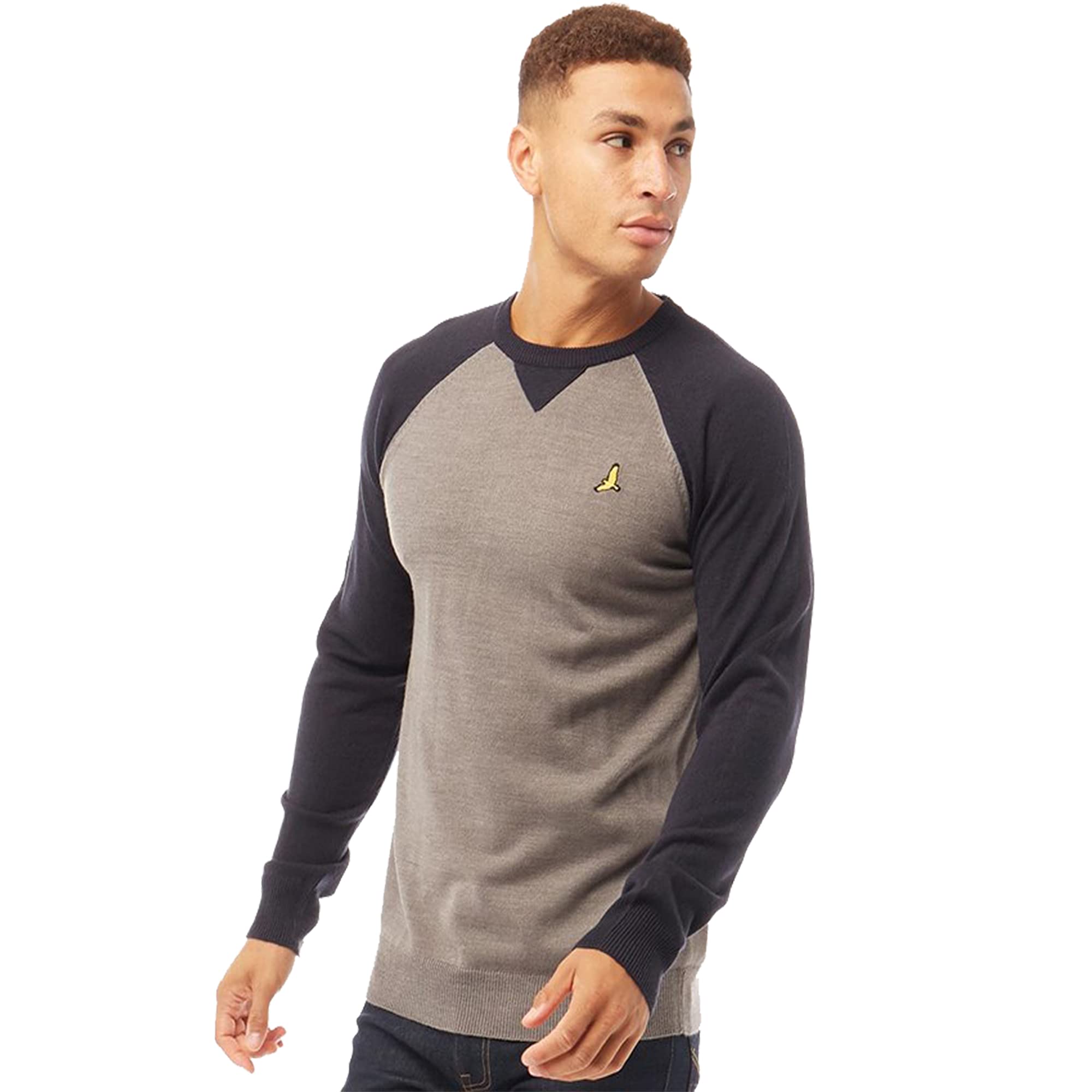 BRAVE SOUL Mens Crew Neck Jumper Sweat Top Jumpers