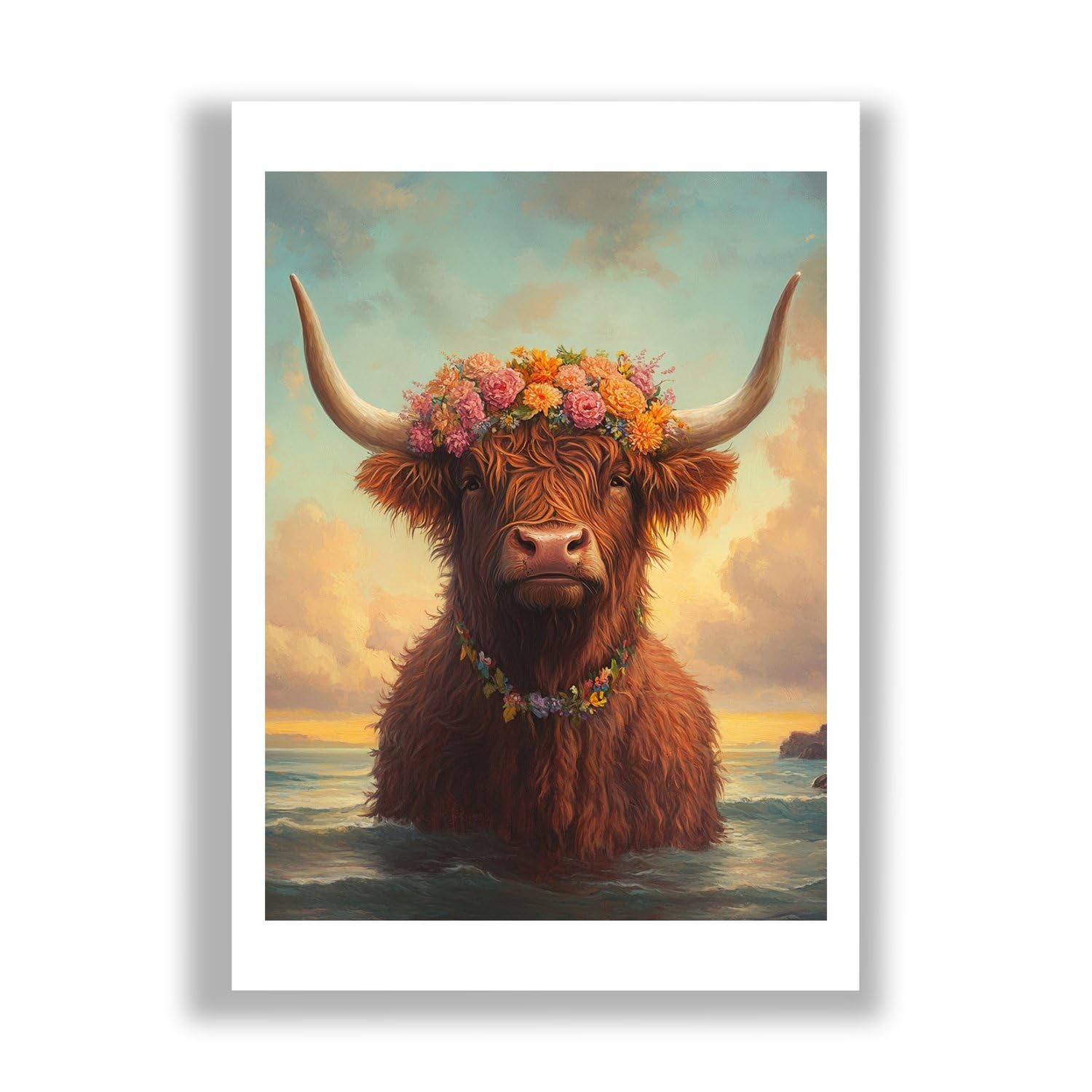 Impression d'art mat Vache des Highlands extra large Spiffing Prints pour décoration murale - 7