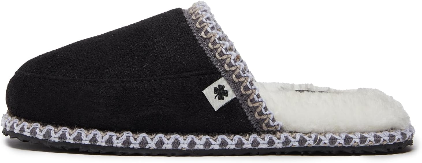 Lucky Brand Micro-Suede Memory Foam Boys Slippers - Closed Toe Plush Lined House Shoes/Kids Slippers - Image 3