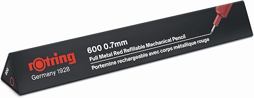 rOtring 600 Portemine mécanique | 0,7 mm | corps en Rouge - 4