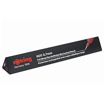 Amazon.com : Rotring 600 Mechanical Pencil | HB 0.7 mm | Red