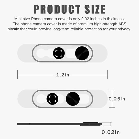 フロントカメラプライバシーカバー ウェブカメラカバー iPhone 17/16/15/14 Pro Max/Pro対応 顔認識オン/オフ 粘着レンズプロテクター ブラック 3パック