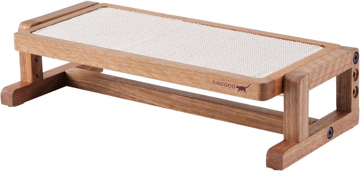 高さも角度も変えられるのがとても良さそう!(ペティオ (Petio) necoco ネココ 高さと角度を変えられるウッディキャットテーブル)