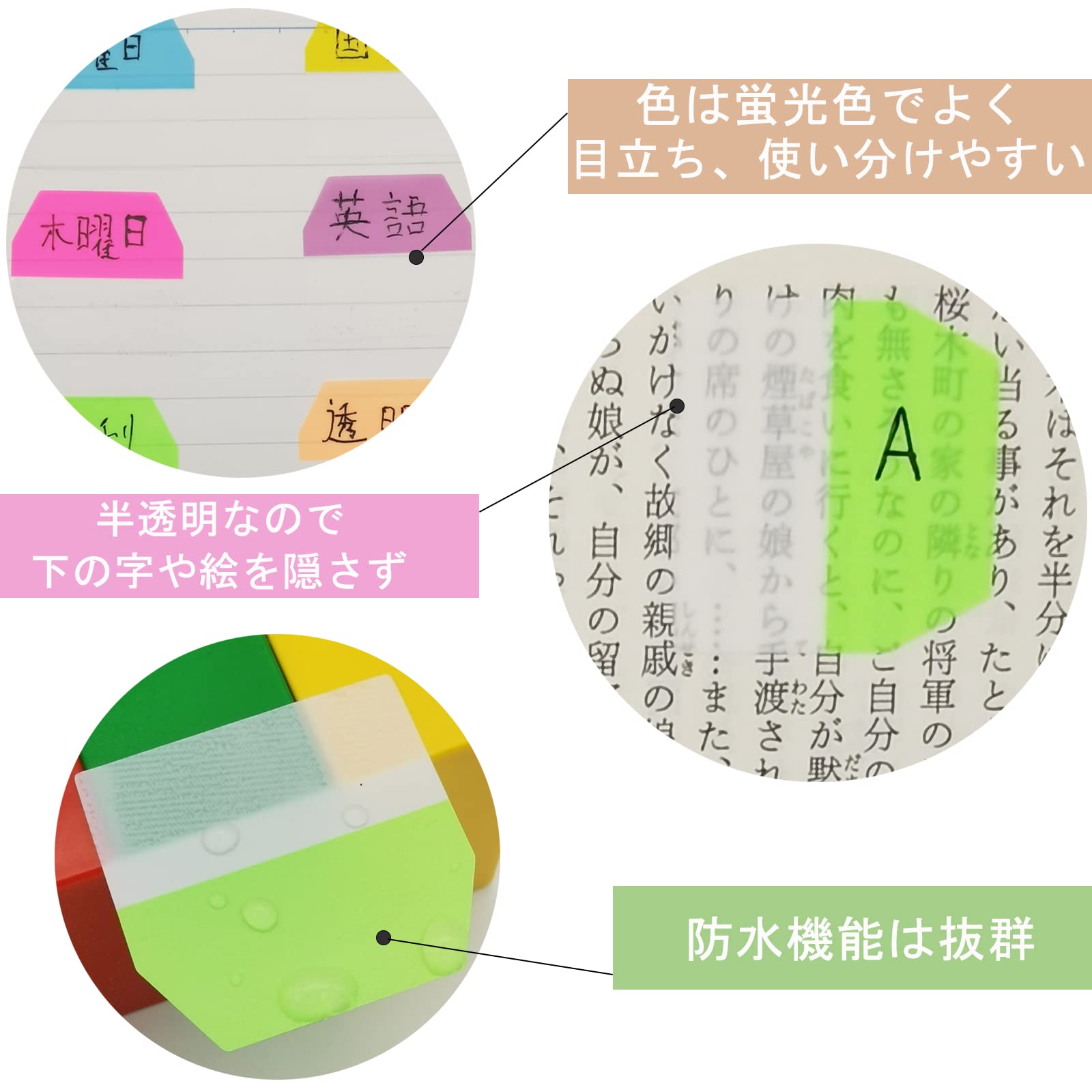 蛍光グリーン 付箋 カット形状 Amazon.co.jp: 【ラインマーカーを引いたように使える付箋 長さ