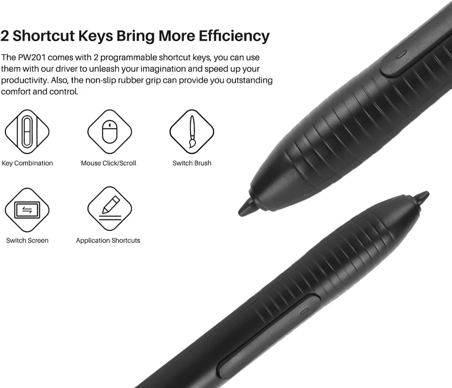Pennini Di Ricambio Huion PN04 Per Tavolette Grafiche H640P, H610PRO V2, HS64, H1060P, H320M