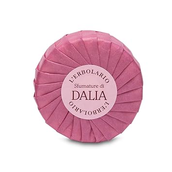 LErbolario Perfumed Bar Soap Gently Scented Body and Hand Soap Bar Moisturizing and Nourishing with Natural Extracts Shades of Dahlia - 3.5 oz