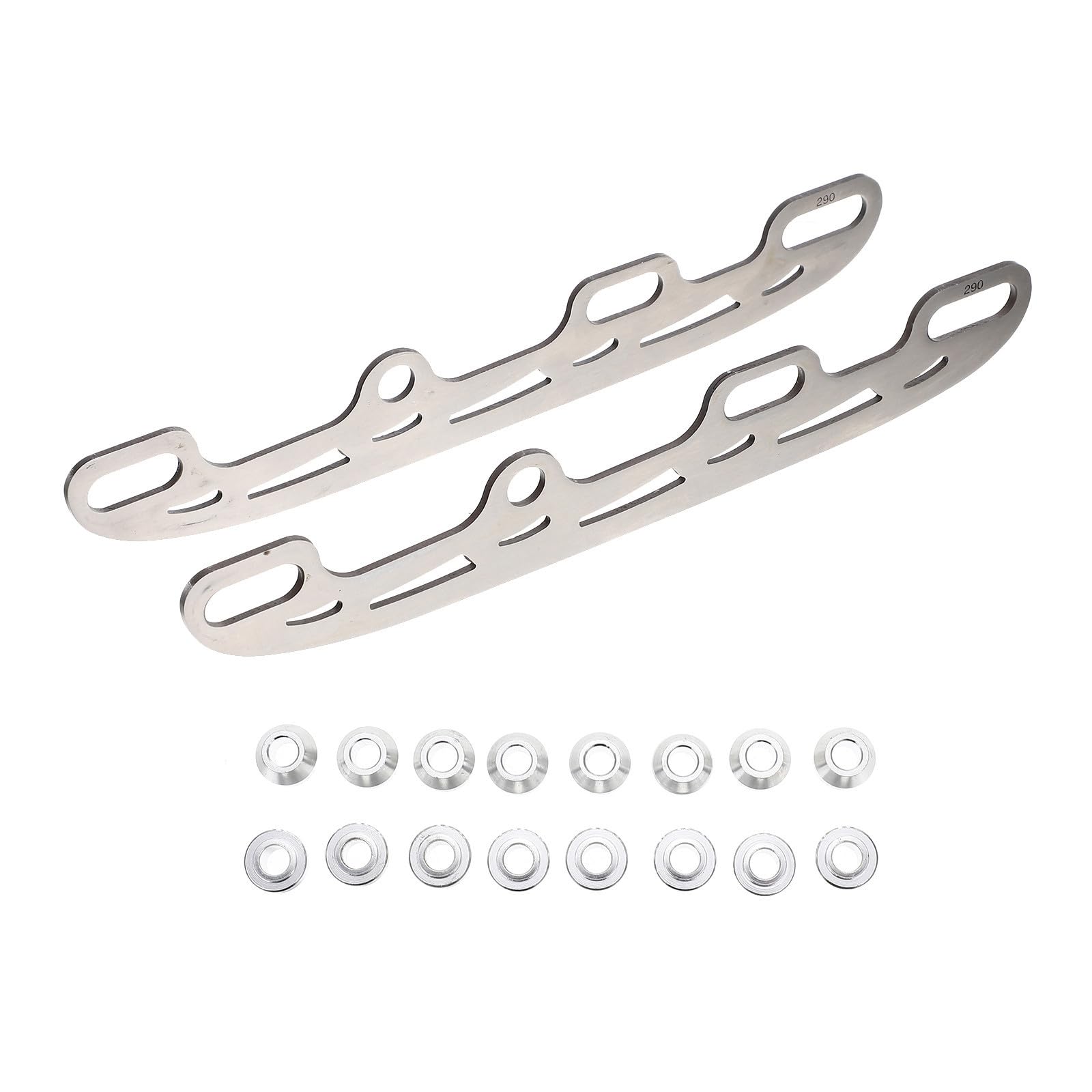 KOMBIUDA Lames de Patins de Rechange Argenté, Taille 290mm, Set