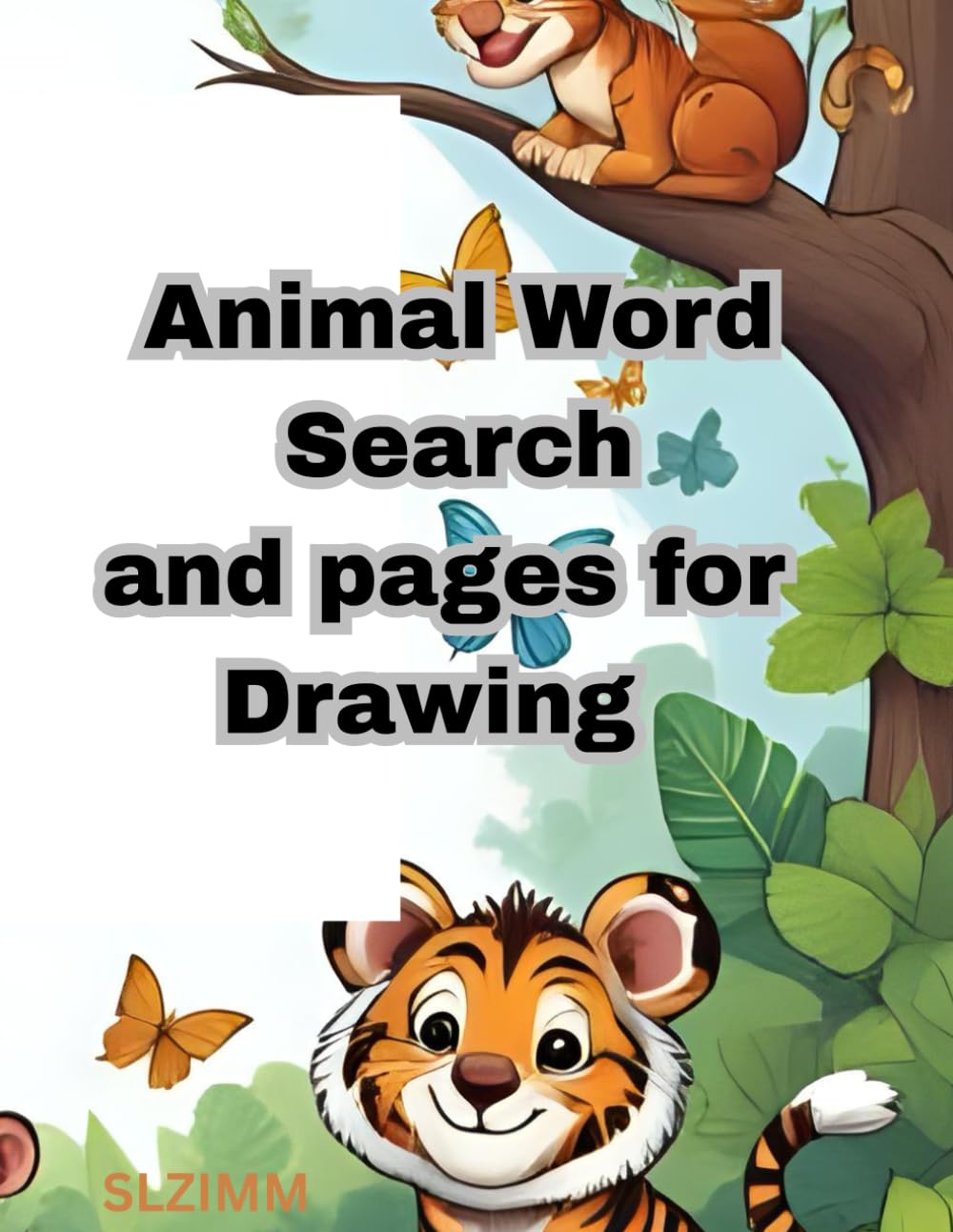 Animal Word Search and Drawing Pages