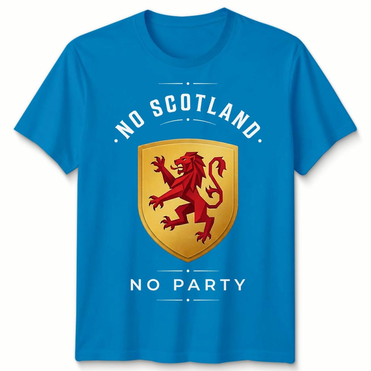 D&T No Scotland No Party Football Unisex T Shirt Scotland Fan Mens Womens Graphic Tee 7-8 Years