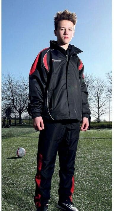 red and black rain jacket