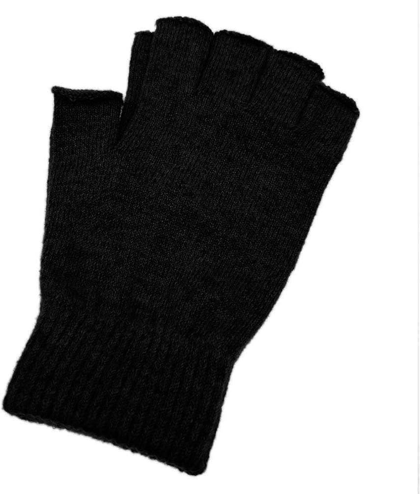 Novawo Wool Blend Fingerless Gloves Warm Arm Warmers Unisex Typing Gloves : Clothing, Shoes & Jewelry