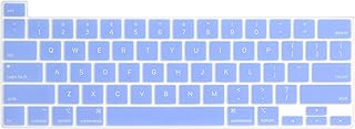 Se7enline Compatible with MacBook Keyboard Cover for Mac Pro 13 inch 2022/2021/2020&MacBook Pro 16 inch Soft Protector Compatible with MacBook Pro M1 M2 A2338/A2141/A2289/A2251,Serenity Blue