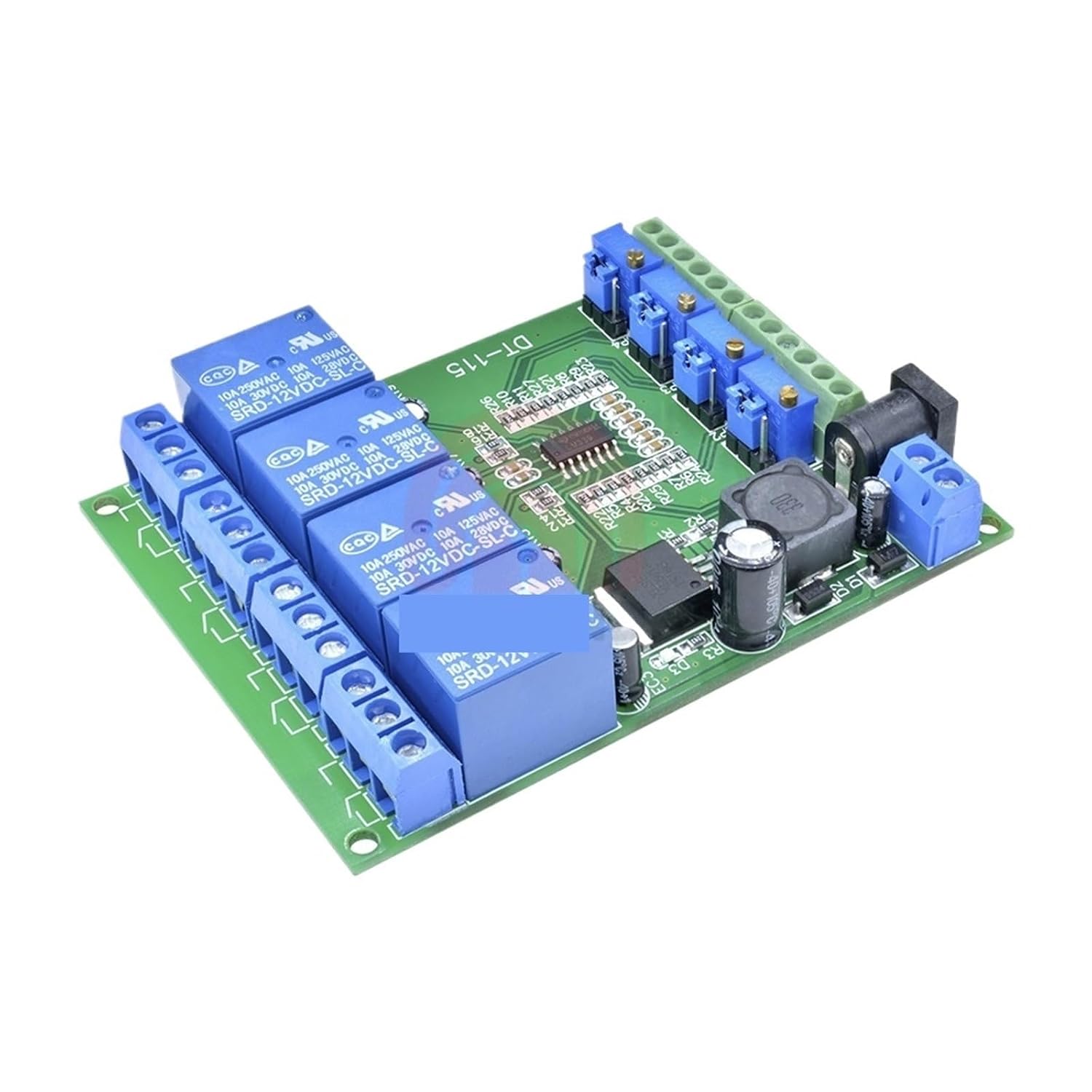DC 12V 200mA 4ch 4 Way 4 Voltage Comparator Perfect LM393 Comparison Module DIY Electronic LM393 Relay Board