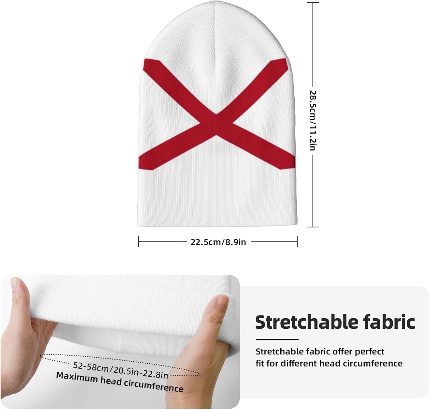 Cute State Flag Beanie Hat for Men Women Unisex Reversible Knitted Skull Cap Unisex Winter Warm Beanies Hats Caps - Image 2