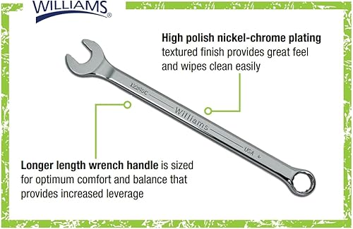 Miniatura 3 de Williams & Snap On WS-1174TA - Juego de llaves combinadas (44 piezas, 10 unidades)