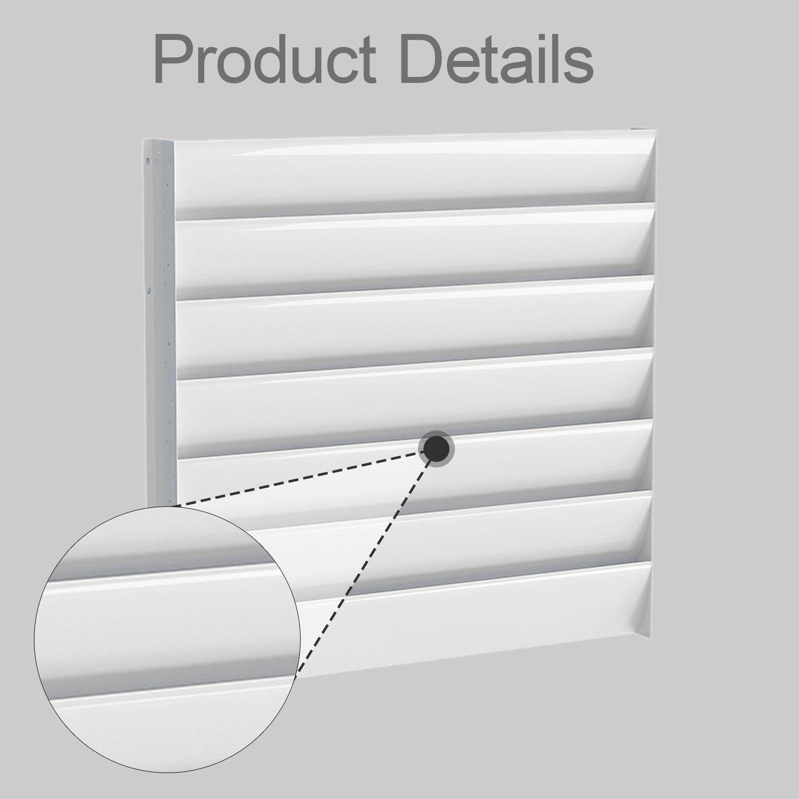 Guía de aire eficiente de 65 x 65 cm y rejilla de ventilación para condensador Klimaanlage, protege electrodomésticos, mejora la refrigeración y el flujo de aire para un rendimiento óptimo