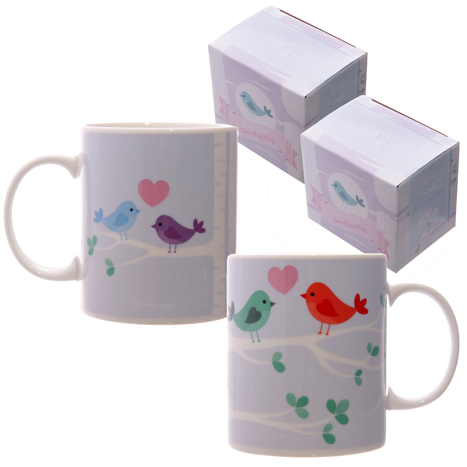 Puckator Lauren Billingham Love Birds Bone China Mug